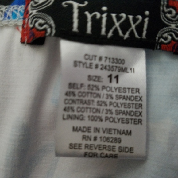 Trixxi Strapless White Floral Dress - Picture 8 of 8